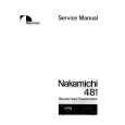 NAKAMICHI 481 Manual de Servicio