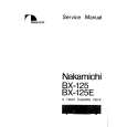 NAKAMICHI BX125/E Manual de Servicio