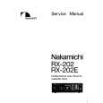 NAKAMICHI RX202/E Manual de Servicio