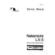 NAKAMICHI LX5 Manual de Servicio